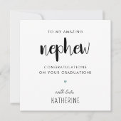 カスタムモダン卒業式 カード (正面)