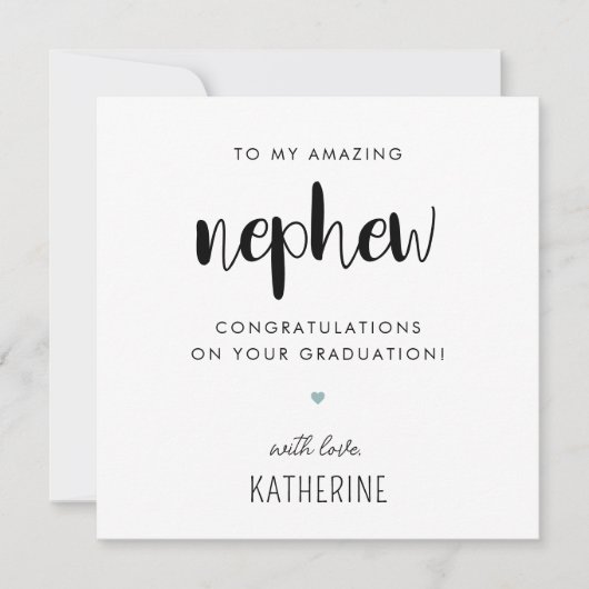 カスタムモダン卒業式 カード (正面)