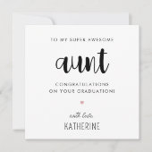 カスタムモダン卒業式 カード (正面)