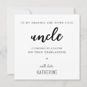 カスタムモダン卒業 カード (正面)