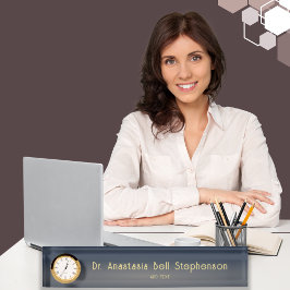 カスタムモダン博士号授与 デスクネームプレート