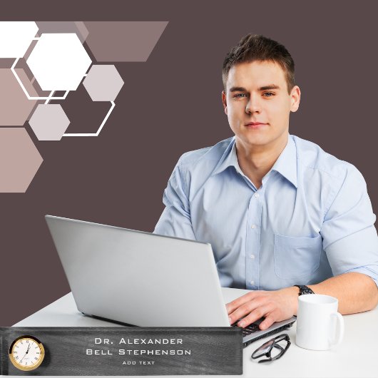 カスタムモダン博士号授与 デスクネームプレート