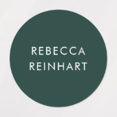 カスタムモダン名カラフル服 ラベル (デザイン1)