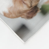 カスタムモダン名付き家族の写真コラージュ フリースブランケット (角)