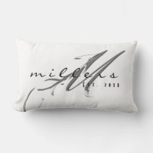 カスタムモダン姓&モノグラム |白