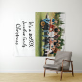 カスタムモダン家族の写真 タペストリー (インサイチュ(横))