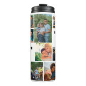 カスタムモダン家族14写真コラージュテンプレート タンブラー (正面)