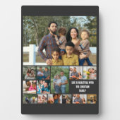カスタムモダン家族14写真コラージュテンプレート フォトプラーク (正面)