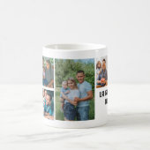 カスタムモダン家族7フォトコラージュテンプレート コーヒーマグカップ (中央)
