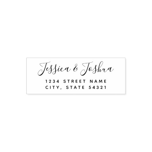 カスタムモダン差出人住所 セルフインキングスタンプ (デザイン)