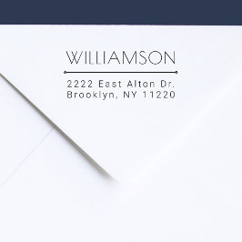 カスタムモダン差出人住所 セルフインキングスタンプ