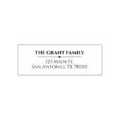 カスタムモダン差出人住所 セルフインキングスタンプ (デザイン)