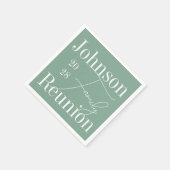 カスタムモダン懇親会パーティーセージグリーン スタンダードカクテルナプキン (角)