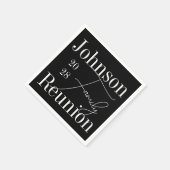 カスタムモダン懇親会パーティー白黒 スタンダードカクテルナプキン (角)