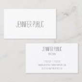 カスタムモダン手書きテンプレートエレガントシンプル 名刺 (正面/裏面)