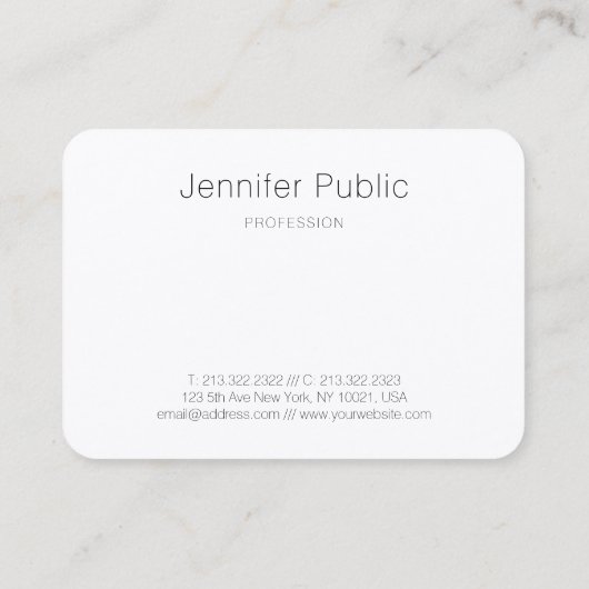 カスタムモダン抽象芸術エレガントテンプレート 名刺 (裏面)