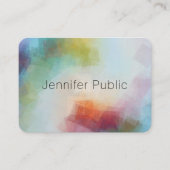 カスタムモダン抽象芸術エレガントテンプレート 名刺 (正面)