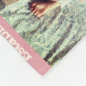 カスタムモダン文字及び写真パーソナライズされたコラージ フリースブランケット (角)