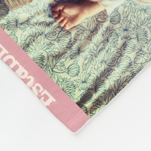 カスタムモダン文字及び写真パーソナライズされたコラージ フリースブランケット (角)