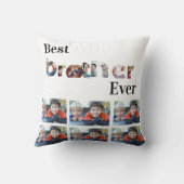 カスタムモダン最高のBrother Ever 13 Photo Collage クッション (裏面)