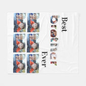 カスタムモダン最高のBrother Ever 13 Photo Collage フリースブランケット (正面(横))