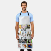 カスタムモダン最高のMum Ever 12写真コラージュ エプロン (着用した状態)