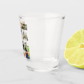 カスタムモダン最高のMum Ever 12写真コラージュ ショットグラス (右)