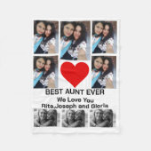 カスタムモダン最高のOlums Ever 8 Photo Collage フリースブランケット (正面)