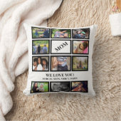 カスタムモダン母マザーズDay 11 Photo Collage クッション (ブランケット)