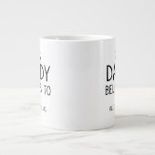 カスタムモダン父の日の父 ジャンボコーヒーマグカップ (正面)