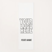 カスタムモダン白Business yogaロゴ ヨガマット (正面)