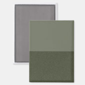 カスタムモダン磁石 – Moss Green Duo Layers マグネット (正面/裏面)