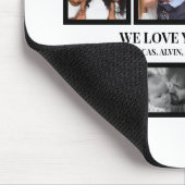 カスタムモダン祖父の日11写真コラージュ マウスパッド (コーナー)