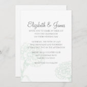 カスタムモダン結婚式招待状 招待状 (正面/裏面)