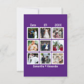 カスタムモダン結婚記念日9フォトコラージュ (正面)