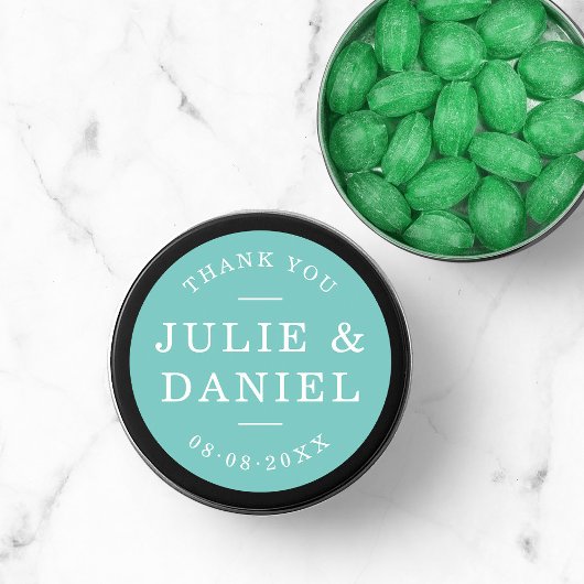 カスタムモダン色スタイリッシュ結婚さん ラウンドシール