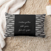 カスタムモダン装飾用クッションの追加引用文グレー ランバークッション (ブランケット)