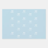 カスタムモダン記念ミニマスタイリッシュリスト ラッピングペーパーシート (正面)