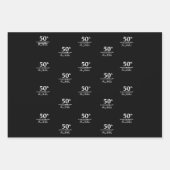 カスタムモダン記念ミニマスタイリッシュリスト ラッピングペーパーシート (正面)