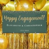 カスタムモダン金ゴールド婚約 横断幕