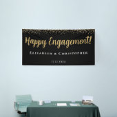 カスタムモダン金ゴールド婚約 横断幕 (トレードショー)