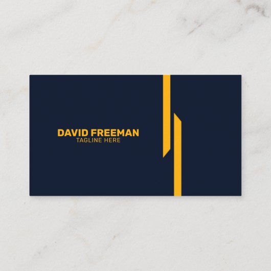 カスタムモダン黄と青のロゴ建築 名刺 (裏面)