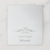 カスタムモダン25結婚周年記念パーティー プレイスカード (外部開封)