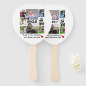 カスタムモダン8フォトコラージュ ハンドファン (正面&裏面)