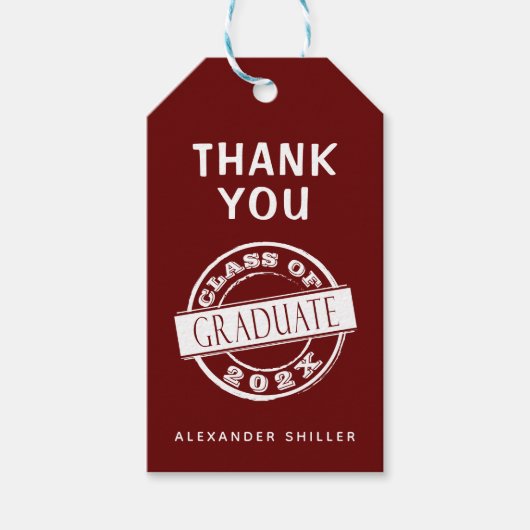 カスタムモダン ギフトタグ (正面)