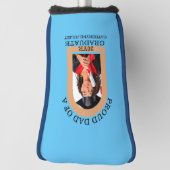 カスタムモダンArch写真誇りを持ったパパ卒業 ゴルフヘッドカバー (回転90)