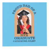 カスタムモダンArch写真誇りを持ったパパ卒業 フォトキューブ (正面)