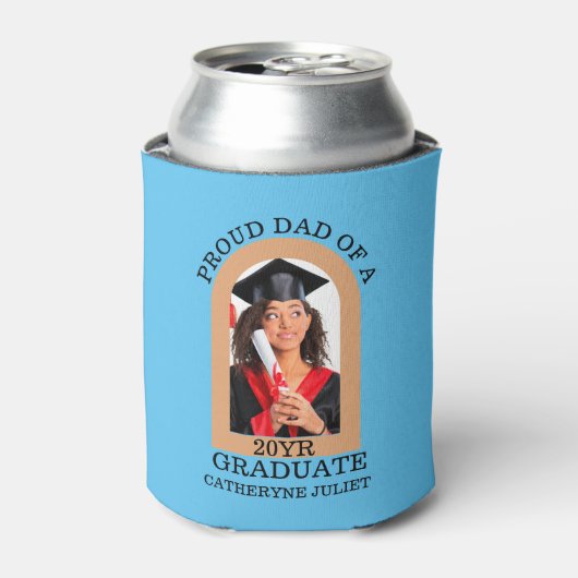 カスタムモダンArch写真誇りを持ったパパ卒業 缶クーラー (缶正面)