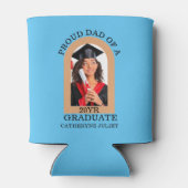 カスタムモダンArch写真誇りを持ったパパ卒業 缶クーラー (裏面)