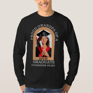 カスタムモダンArch Photo誇りを持った grandpa卒業 Tシャツ